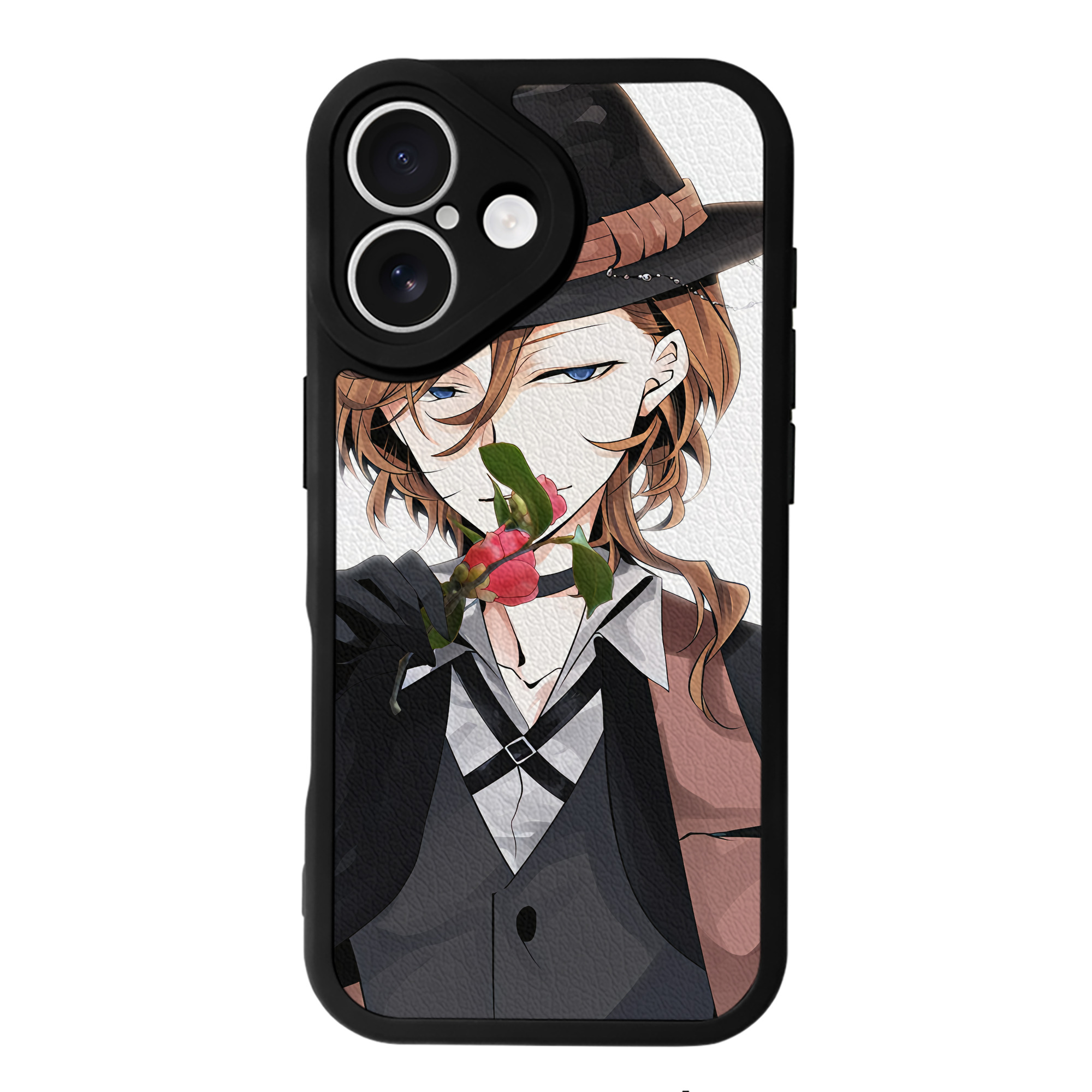 （画像用） 文豪ストレイドッグス Bungo Stray Dogs 【iPhone 16シリーズ対応】シリコンスマホケース（レザー調） 材質：シリコン
